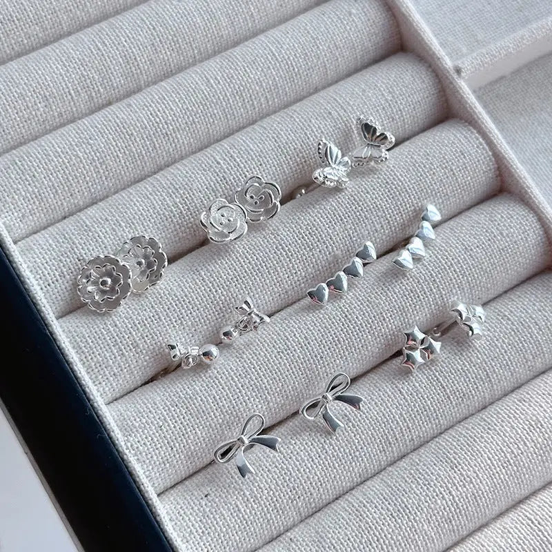 FreyaVibe 999 Pure Silver Butterfly Stud Earrings