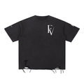 FreyaVibe Snow Washed Raw-Hem T-Shirt