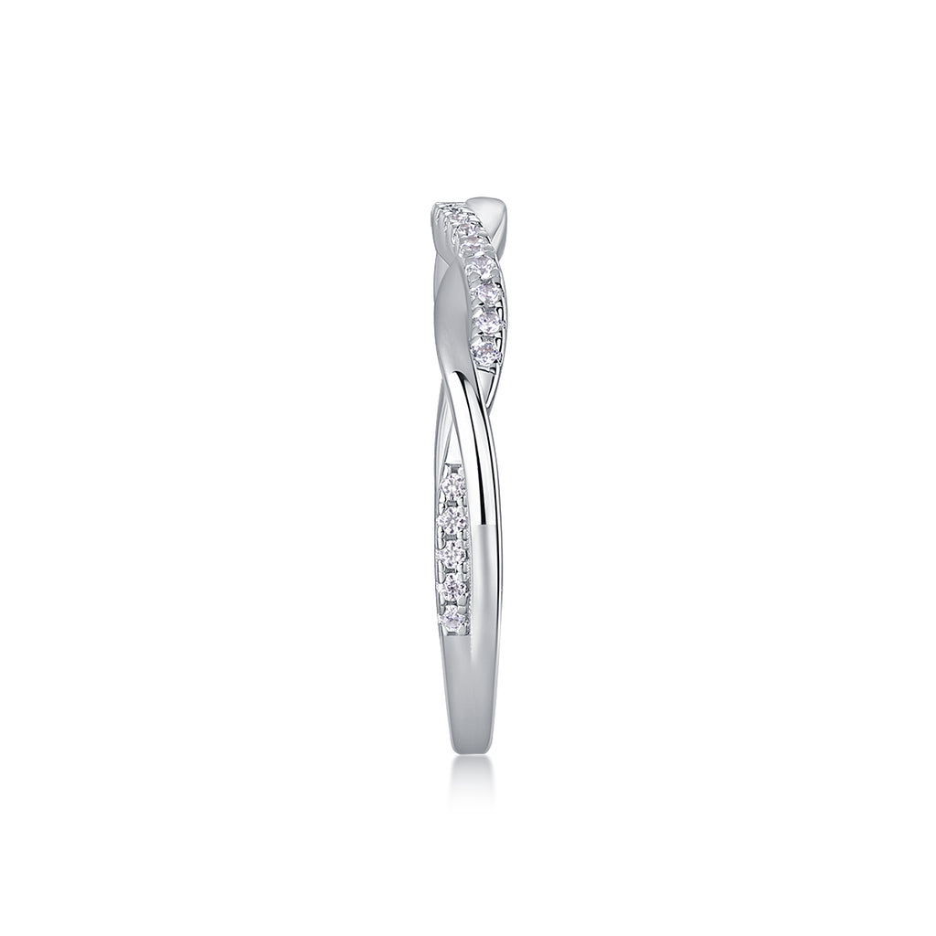 FreyaVibe Twin Moissanite Wedding Ring Set — S925 silver and platinum-plated bridal ring set