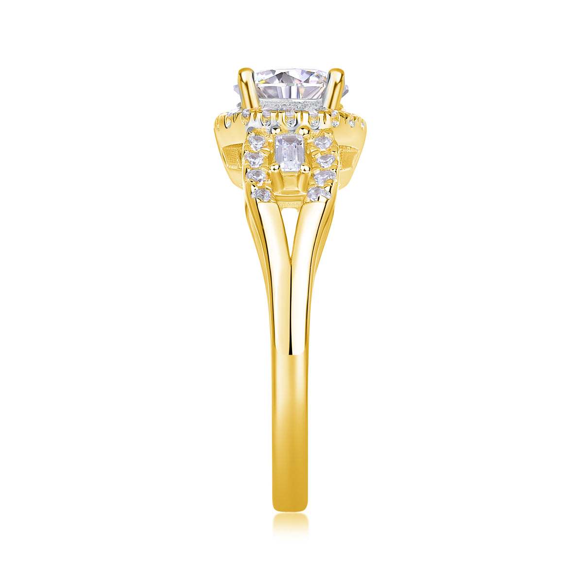 FreyaVibe 1-Carat Moissanite Solitaire Ring in Rose Gold — S925 Sterling Silver"