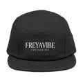 FREYAVIBE Embroidered 5-Panel Cap — Minimal Streetwear Patch Hat