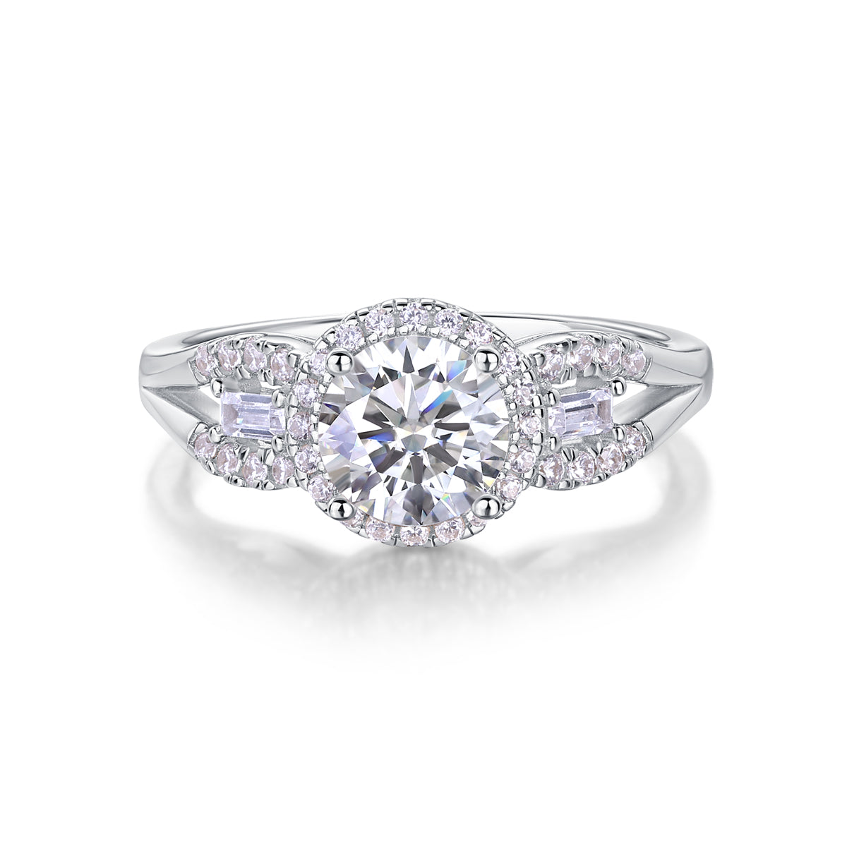 FreyaVibe 1-Carat Moissanite Solitaire Ring in Rose Gold — S925 Sterling Silver"