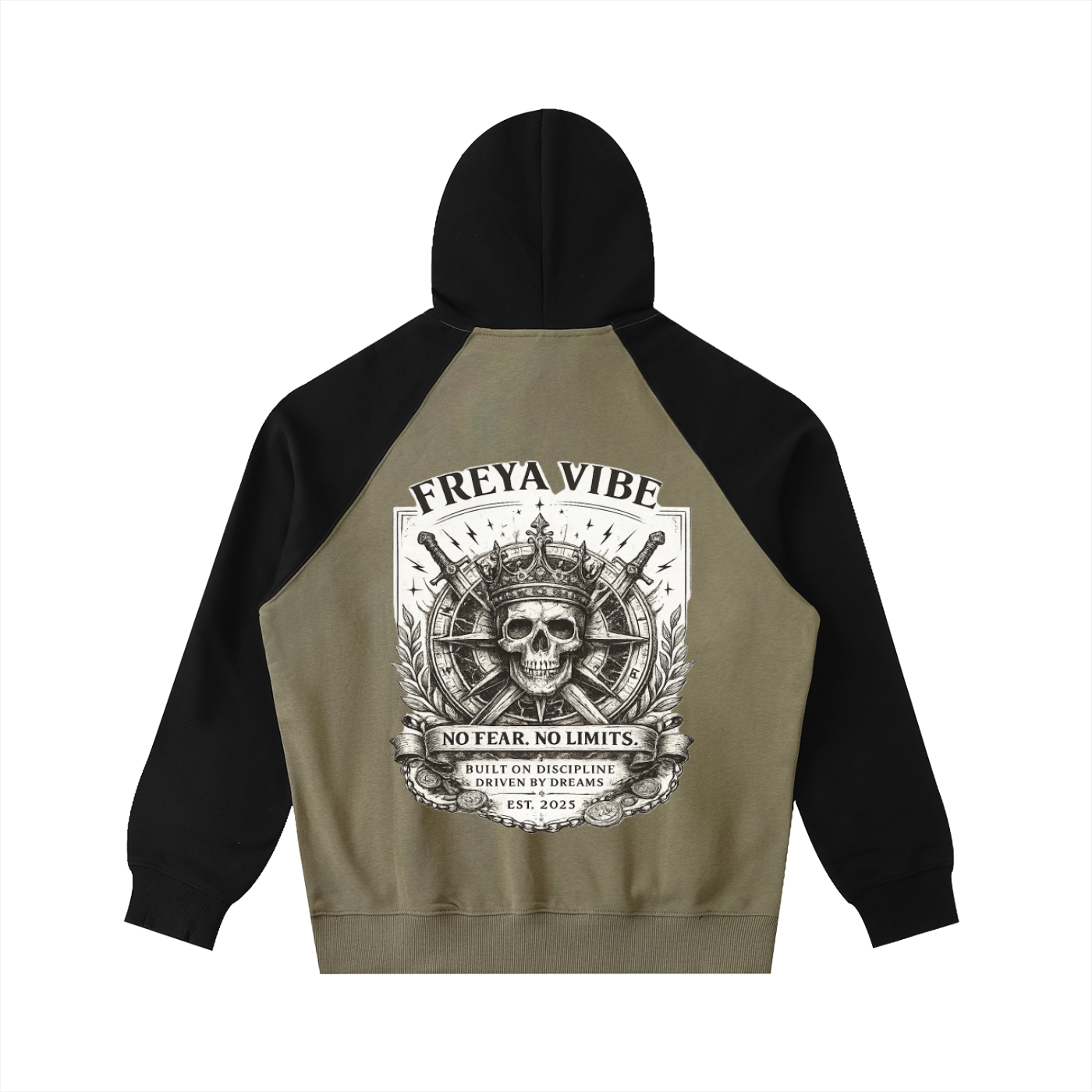 FreyaVibe Color-Block Raglan Hoodie