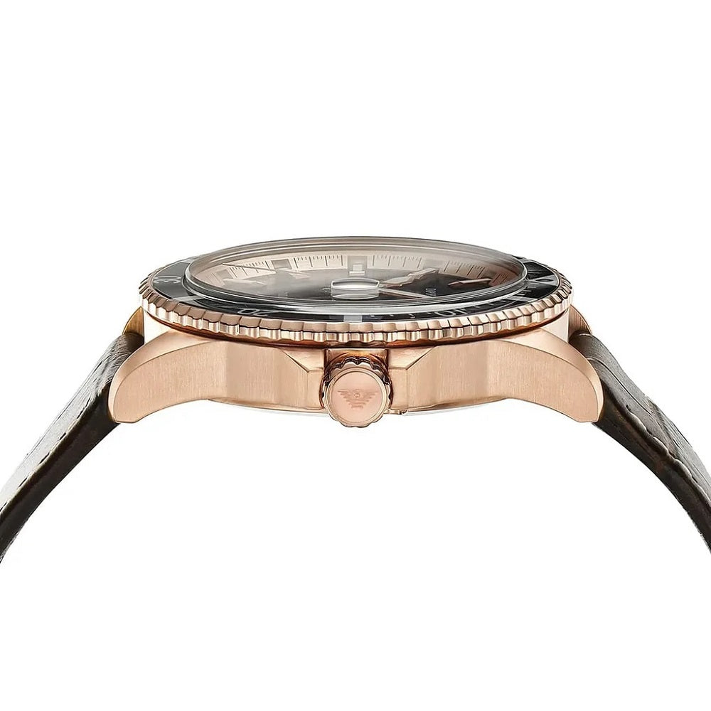 Emporio Armani AR11556 Men's Rose Gold Diver Watch