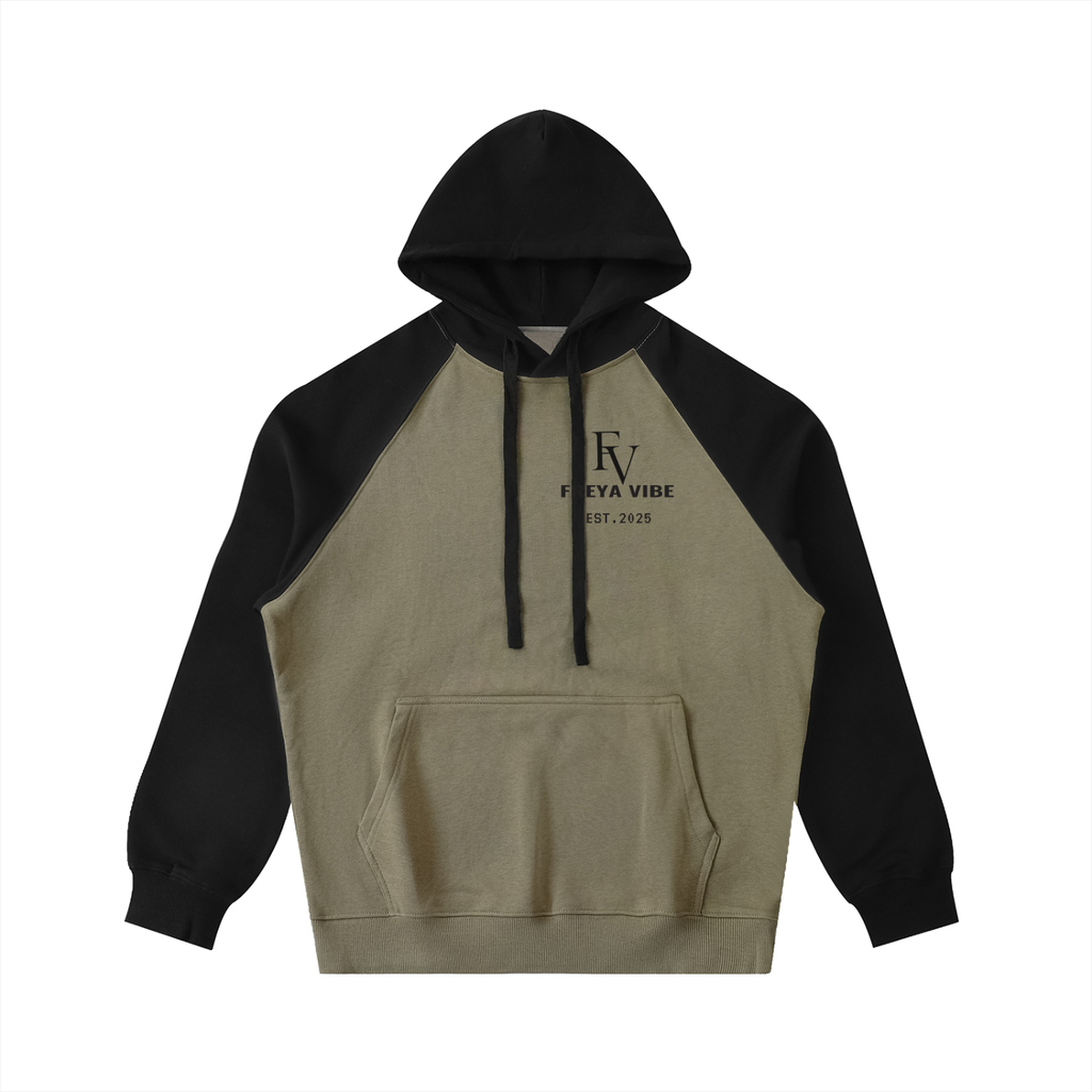 FreyaVibe Color-Block Raglan Hoodie