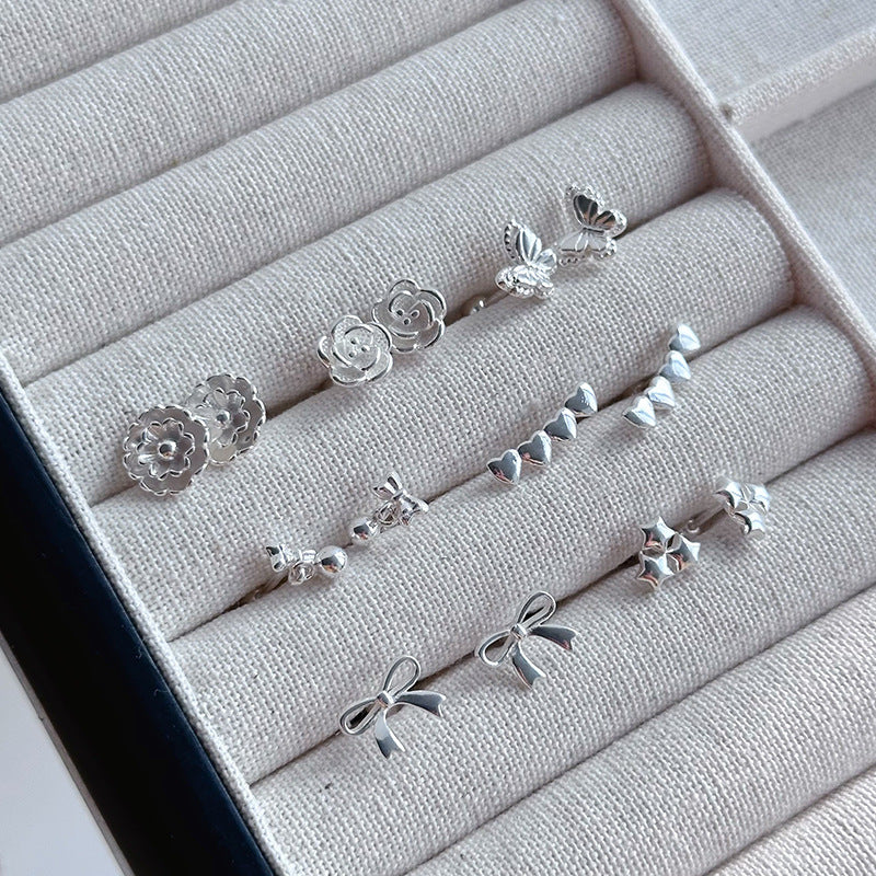 FreyaVibe 999 Pure Silver Butterfly Stud Earrings