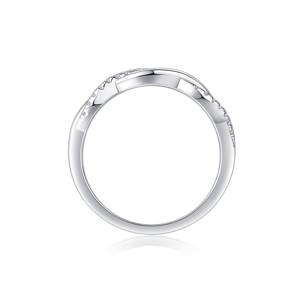 FreyaVibe Twin Moissanite Wedding Ring Set — S925 silver and platinum-plated bridal ring set