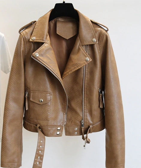 Faux suede zip jacket in white – front view
