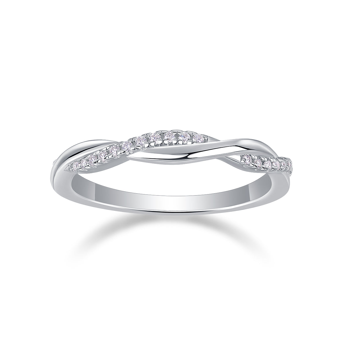 FreyaVibe Twin Moissanite Wedding Ring Set — S925 silver and platinum-plated bridal ring set
