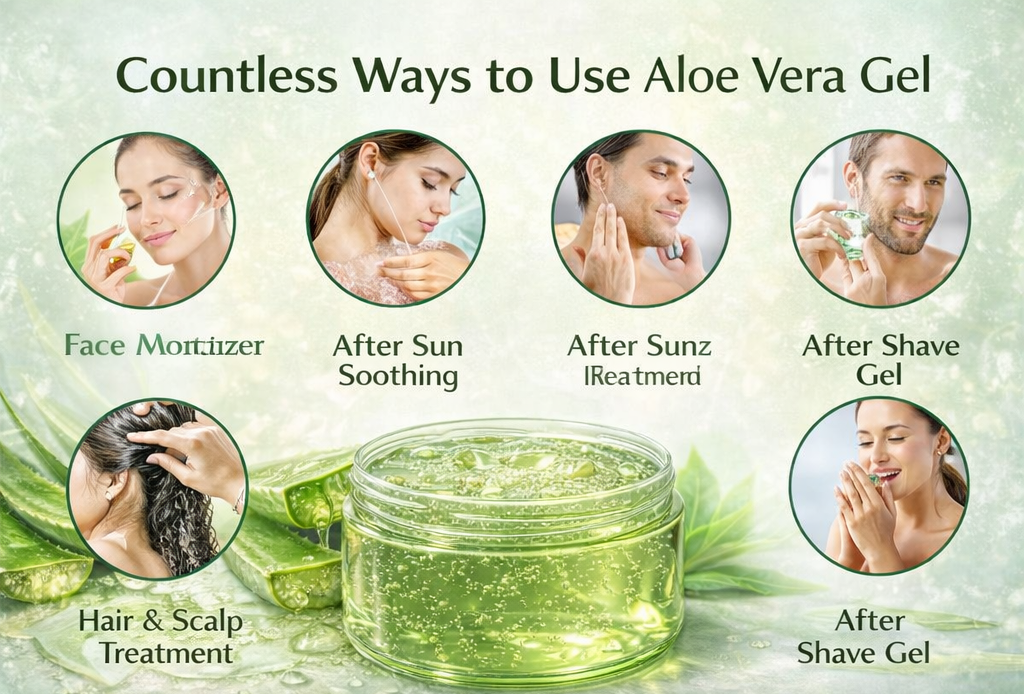 Ammuri Organic Aloe Vera Gel 300g – Pure Hydration for Face, Body & Hair