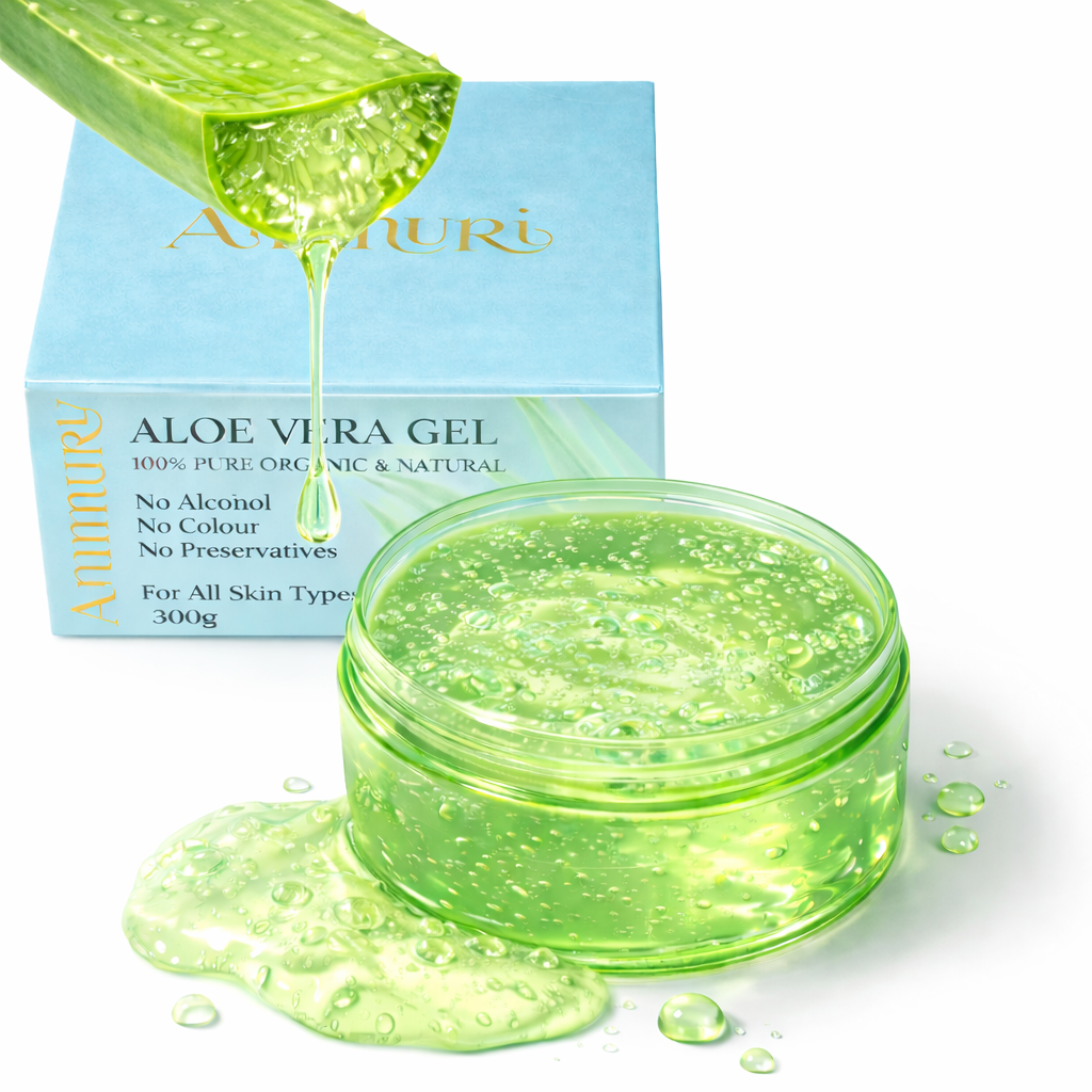 Ammuri Organic Aloe Vera Gel 300g – Pure Hydration for Face, Body & Hair